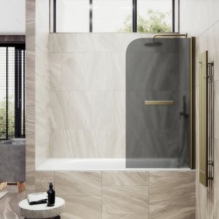 Шторка на ванну MaybahGlass MGV-774-2 50см бронза